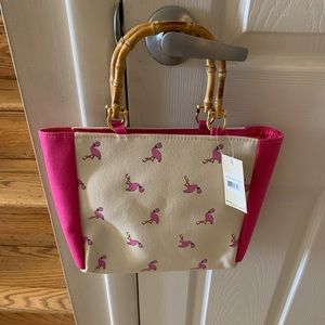 Flamingo print summer bag